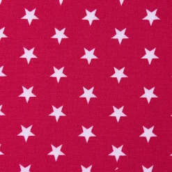 Baumwollstoff Sterne ca. 1x1cm cerise pink weiß 1,40m Breite