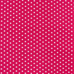 Baumwollstoff Sterne ca. 1x1cm fuchsia weiß