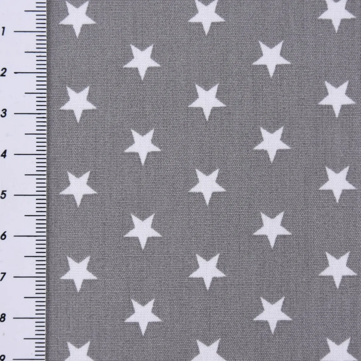 Baumwollstoff Sterne ca. 1x1cm grau weiß 1,40m Breite