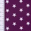 Baumwollstoff Sterne ca. 1x1cm lila aubergine weiß 1,40m Breite