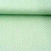 Baumwollstoff Sterne ca. 1x1cm mint weiß
