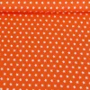 Baumwollstoff Sterne ca. 1x1cm orange weiß