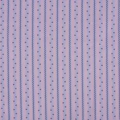 Baumwollstoff Streifen Blumen Ranken flieder hellblau dunkelblau 1,50m Breite