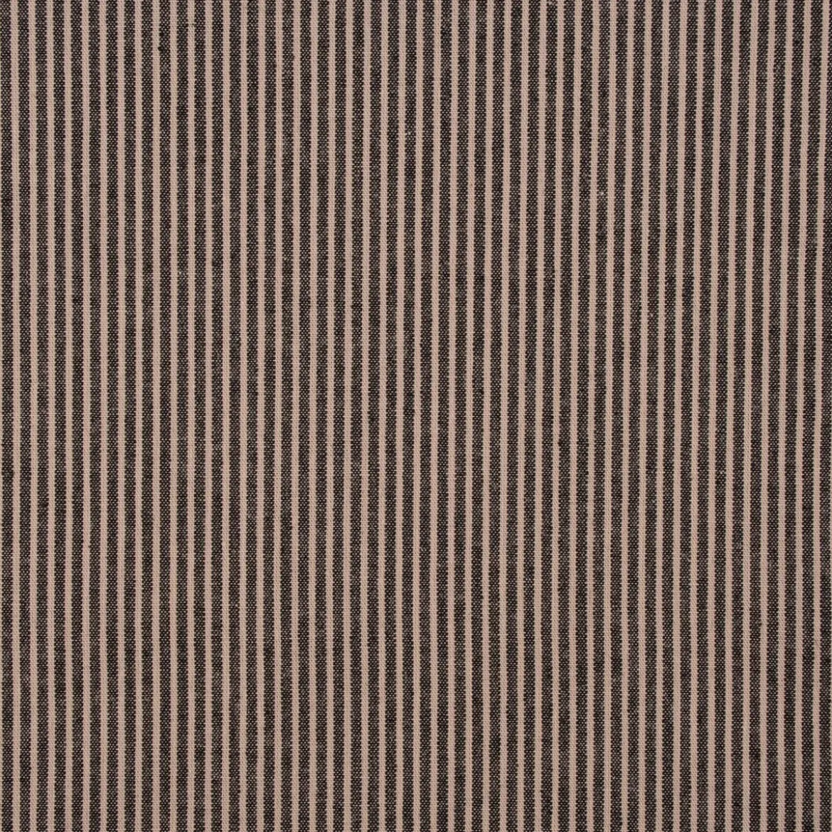 Baumwollstoff Streifen leichte Webware Tissee Country schwarz natur 1,45m breit