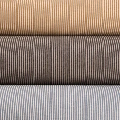 Baumwollstoff Streifen leichte Webware Tissee Country schwarz natur 1,45m breit