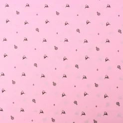 Baumwollstoff Trachten Blumen Hirsche Punkte rosa braun 1,50m Breite