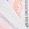 Baumwollstoff Trachten Blumen Ranken Streifen weiß mint rosa grau 1,50m Breite