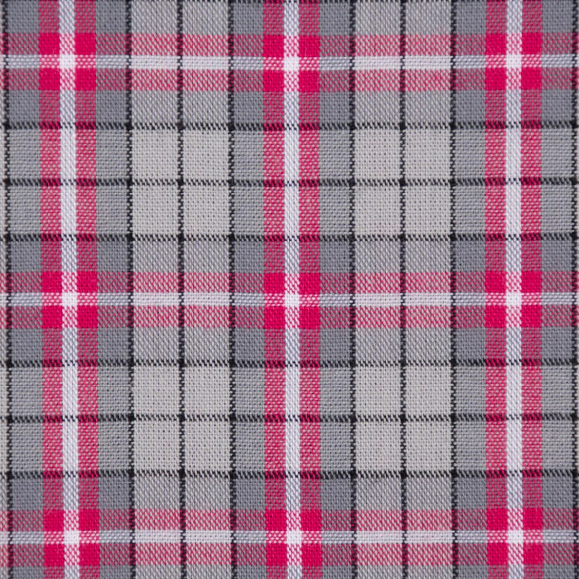 Baumwollstoff Trachten Kariert grau pink schwarz 1,50m Breite