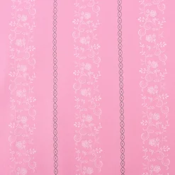 Baumwollstoff Trachten Ranken Blumen Punkte rosa weiß grün 1,50m Breite