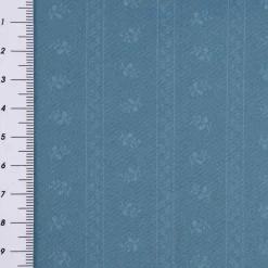 Baumwollstoff Trachten Ranken Blätter Ornamentstreifen graublau hellblau 1,50m Breite