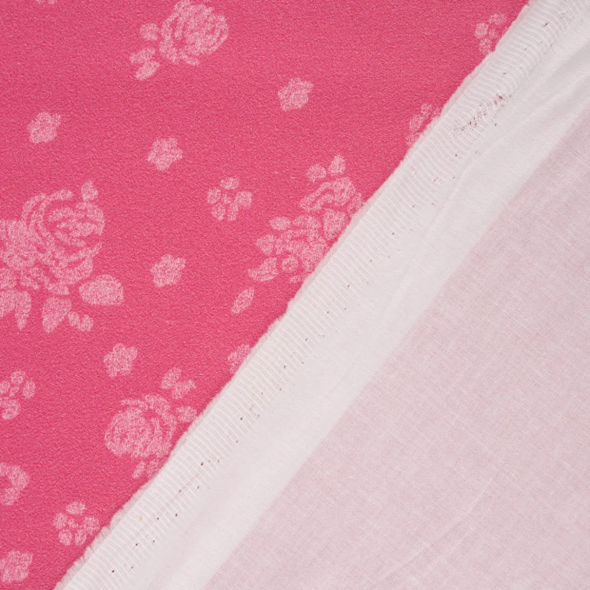 Baumwollstoff Trachten Rosen pink rosa 1,50m Breite