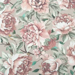 Baumwollstoff Trachtenstoff Classic Rosen mintgrün rosa feinfädig und seidig glatt 1,40m Breite