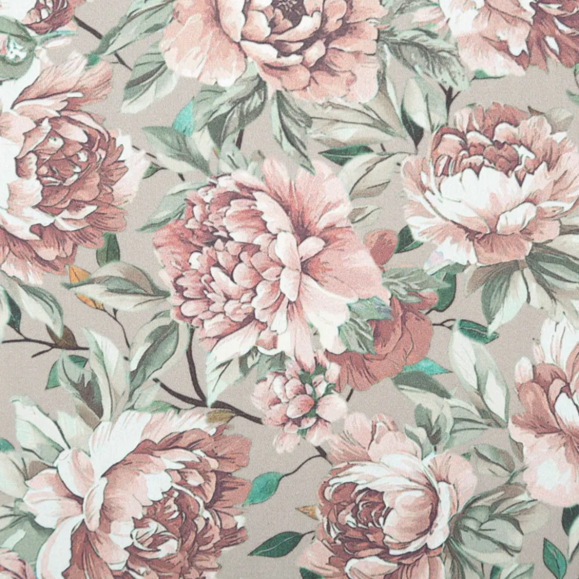 Baumwollstoff Trachtenstoff Classic Rosen mintgrün rosa feinfädig und seidig glatt 1,40m Breite