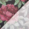 Baumwollstoff Trachtenstoff Classic Rosen dunkelblau pink feinfädig und seidig glatt 1,40m Breite