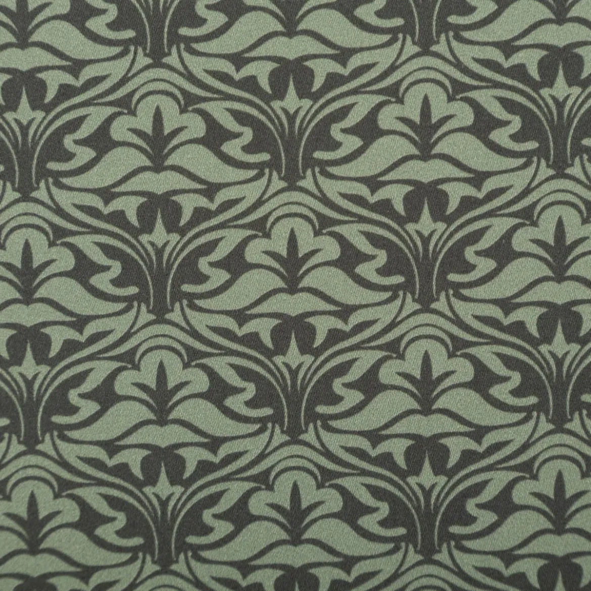 Baumwollstoff Trachtenstoff Classic Ornamente klein grün feinfädig und seidig glatt 1,40m Breite