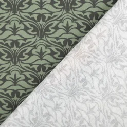 Baumwollstoff Trachtenstoff Classic Ornamente klein grün feinfädig und seidig glatt 1,40m Breite