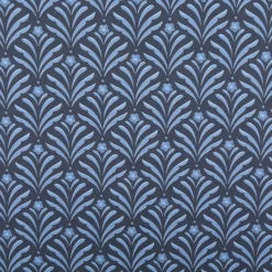 Baumwollstoff Trachtenstoff Classic Ornamente klein blau feinfädig und seidig glatt 1,40m Breite