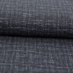 Baumwollstoff Trachtenstoff uni meliert Strukturoptik denimblau feinfädig und seidig glatt 1,40m Breite