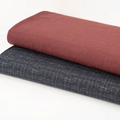 Baumwollstoff Trachtenstoff uni meliert Strukturoptik denimblau feinfädig und seidig glatt 1,40m Breite