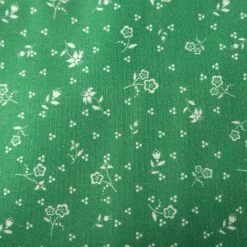 Baumwollstoff Trachtenstoffe Trachten Mini Blumen Punkte grün weiß 1,6m Breite