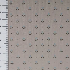 Baumwollstoff Trachtenstoffe Trachten Mini Blumen Punkte taupe grün blau 1,5m Breite
