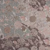 Baumwollstoff Trachtenstoffe Trachten Rosen Blätter groß beige rosa 1,45m Breite