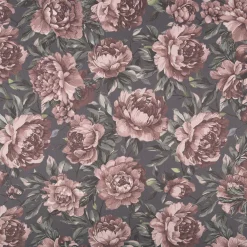 Baumwollstoff Trachtenstoff Classic Rosen dunkelblau altrosa feinfädig und seidig glatt 1,40m Breite