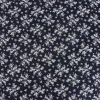 Baumwollstoff Trachtenstoff Blumen dunkelblau weiß 1,4m Breite