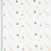 Baumwollstoff Trigolo Triangel Dreiecke weiß blau grün apricot 1,40m Breite