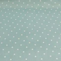 Baumwollstoff Twinkle Sterne graublau weiß Stoff Gardinenstoff Dekostoff