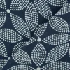 Baumwollstoff Voile Sommerdruck Blumen abstrakt Indigioblau 1,40m Breite