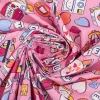 Baumwollstoff Webware Girlpower pink 1,47m Breite