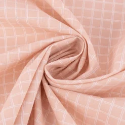 Baumwollstoff Webware Jules Gitter Karo rosa weiß 1,47m Breite