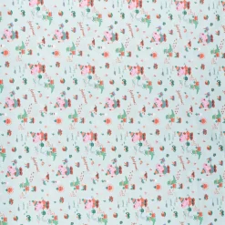 Baumwollstoff Webware Peppa Wutz Schorsch Dino mint bunt 1,4m Breite