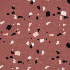 Baumwollstoff Webware Terrazzo terracotta 1,47m Breite