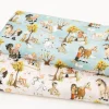 Baumwollstoff Webware Uppsala Pferde Freunde hellbeige bunt von Swafing 1,47m Breite