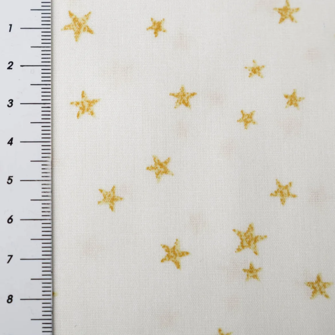 Baumwollstoff Webware Weihnachten Sterne creme goldfarbig 1,45m Breite