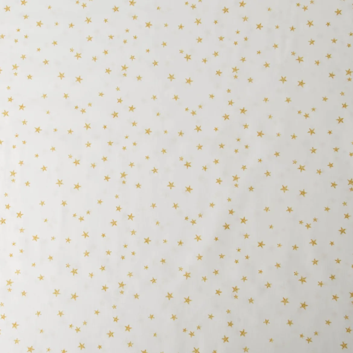 Baumwollstoff Webware Weihnachten Sterne creme goldfarbig 1,45m Breite