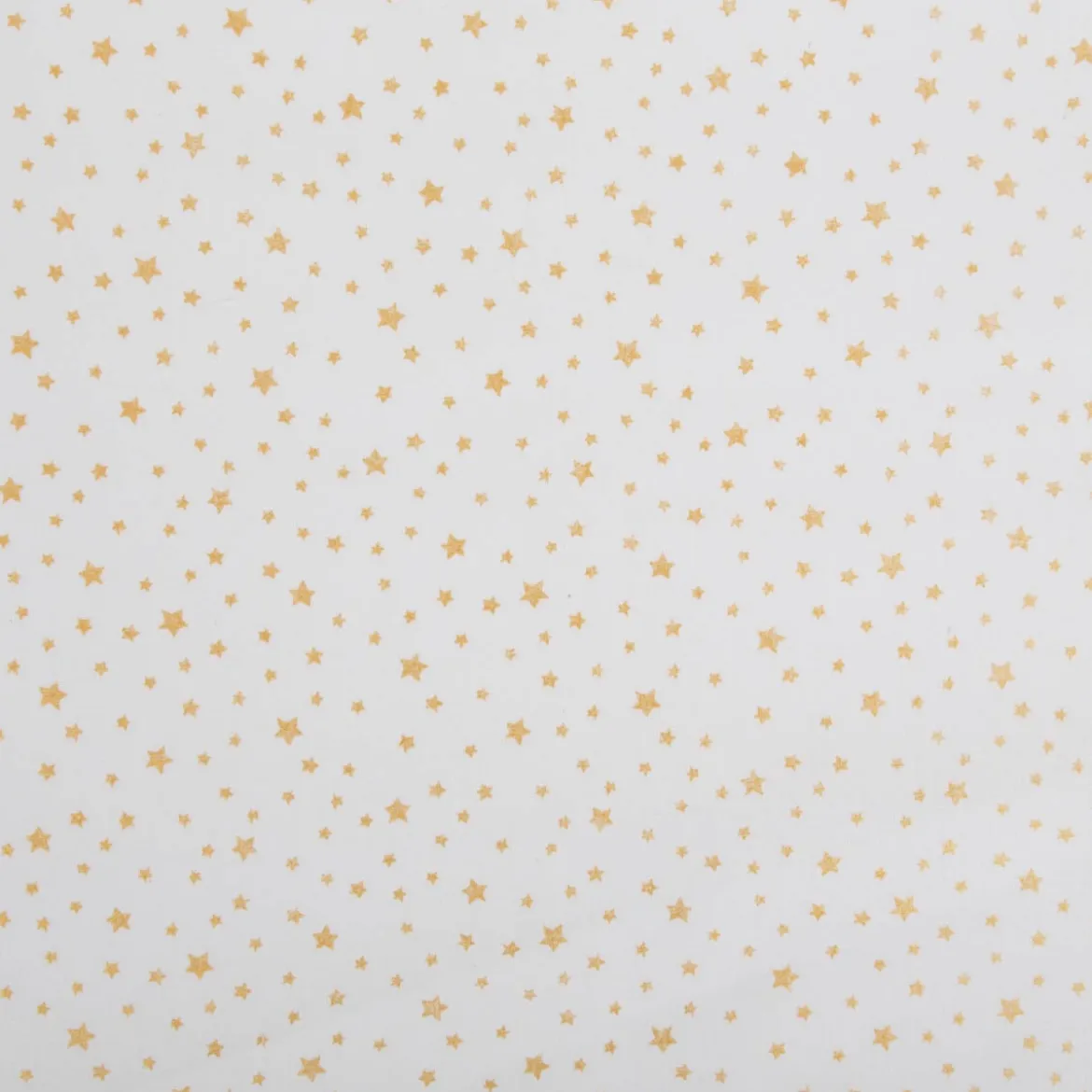 Baumwollstoff Weihnachtsstoff Sternchen weiß gold 1,47m Breite