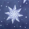 Baumwollstoff Weihnachtsstoff PopelineI Ice Star Frozen blau 1,40m Breite