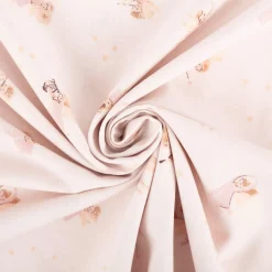 Baumwollstoff Weihnachtsstoff Engel Aurore rosa 1,47m Breite