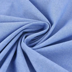 Baumwollstoff Yarn Dyed Popeline einfarbig sky blau himmelblau meliert 1,44m Breite