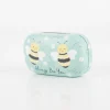 Bee Mini Travel Case Mini-Etui Bienen mintgrün von Sass & Belle ca. 16x6,5x2,5cm