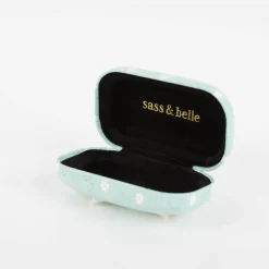 Bee Mini Travel Case Mini-Etui Bienen mintgrün von Sass & Belle ca. 16x6,5x2,5cm