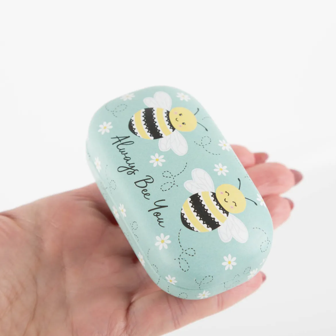 Bee Mini Travel Case Mini-Etui Bienen mintgrün von Sass & Belle ca. 16x6,5x2,5cm