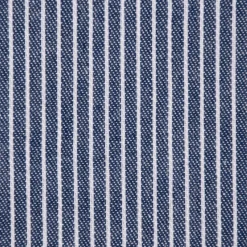 Bekleidungsstoff Baumwoll-Mischung leichte Webware Rayus Streifen marineblau weiß 1,45m breit