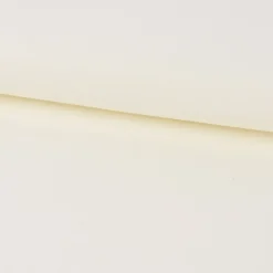 Bekleidungsstoff Baumwollstoff Flanell dünn uni creme 1,42m Breite