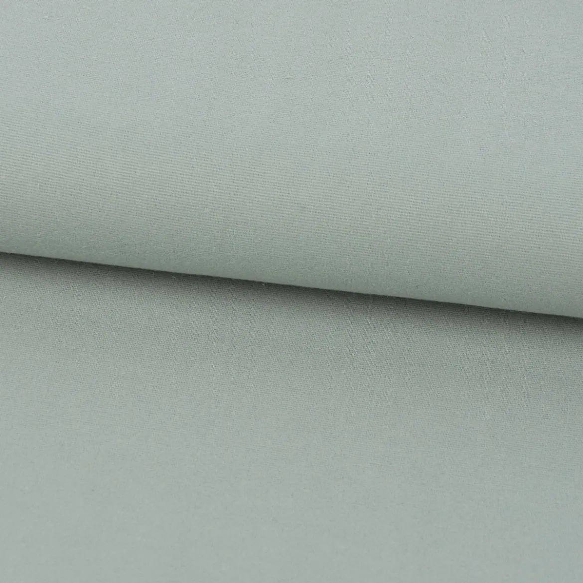 Bekleidungsstoff Baumwollstoff Flanell dünn uni mint 1,42m Breite