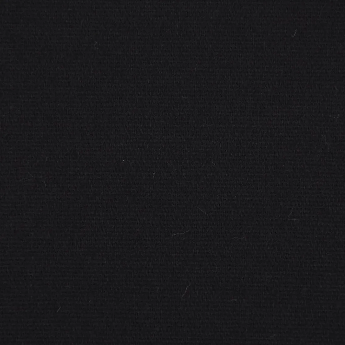 Bekleidungsstoff Baumwollstoff Flanell dünn uni schwarz 1,42m Breite