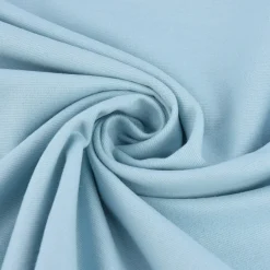 Bekleidungsstoff Baumwollstoff Flanell dünn uni hellblau 1,42m Breite